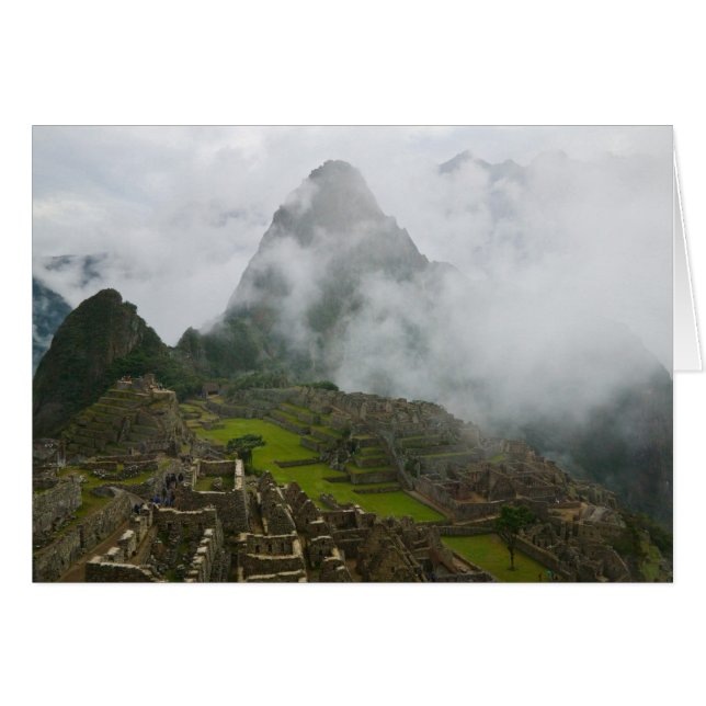 Ancient ruins of Machu Picchu with Andes (Front Horizontal)
