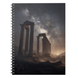 Ancient Ruins Starry Galaxy Notebook