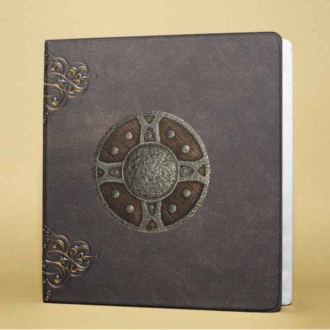 Ancient Rune Viking Distressed Leather Binder (Creator Uploaded)