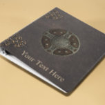 Ancient Rune Viking Distressed Leather Custom Text Binder<br><div class="desc">This design may be personalized in the area provided by changing the photo and/or text. Or it can be customized by clicking Personalize this Template and then choosing the click to customize further option and delete or change the colour of the background, add text, change the text colour or style,...</div>