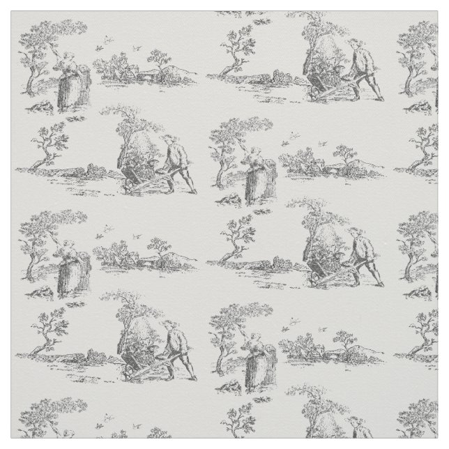 Ancient rural artwork fabric (Swatch)