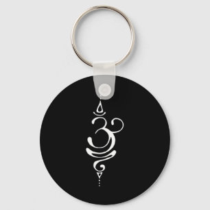 Ancient Sanskrit Symbol For Breathe Inspiration Om Keychain