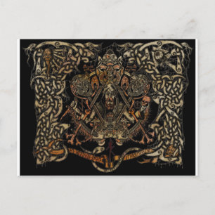 ANCIENT SCANDINAVIAN ART POSTCARD