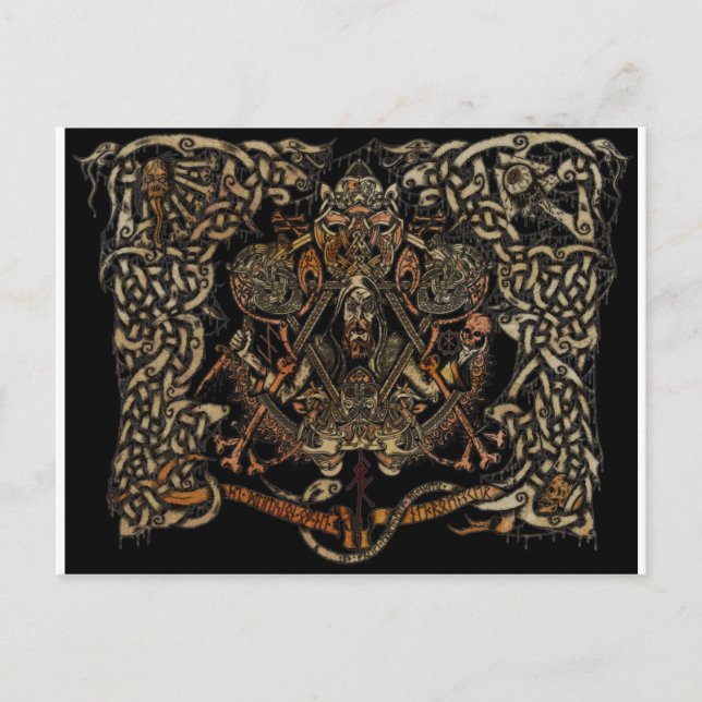 ANCIENT SCANDINAVIAN ART POSTCARD (Front)