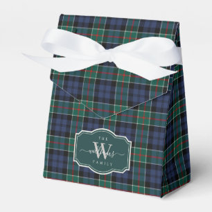 Ancient Scottish Clan Colquhoun Tartan Plaid Favor Box