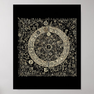 Ancient Script Symbols  Poster