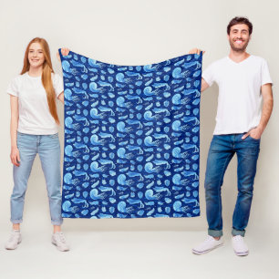 Ancient sea animals: Trilobites, Anomalocaris... Fleece Blanket