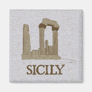 Ancient Sicily Agrigento Ruins Magnet