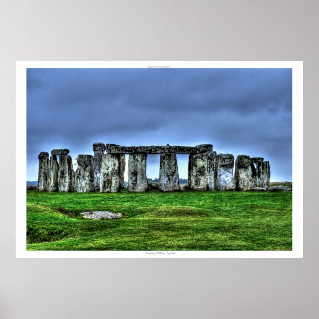 Ancient Site of Stonehenge Standing Stones England Poster (Front)