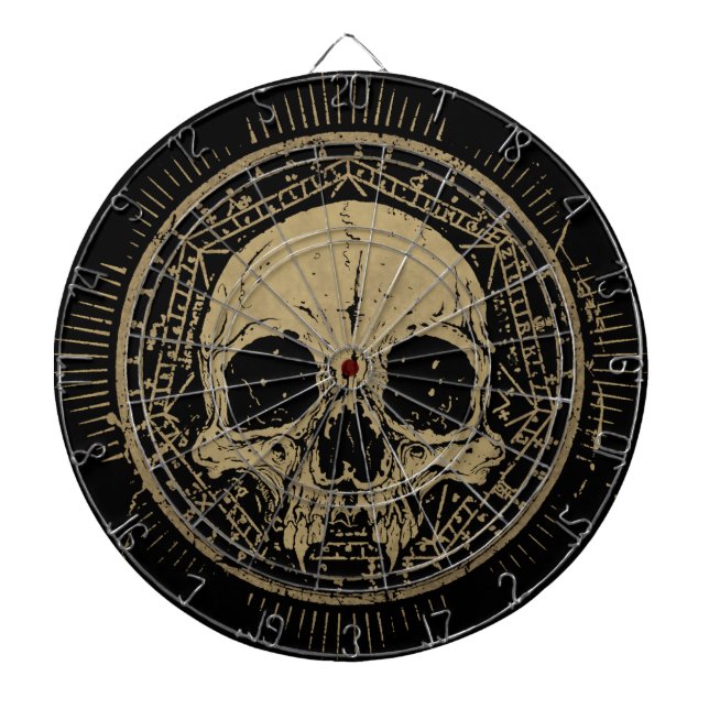 ANCIENT SKULL. DARTBOARD (Front)