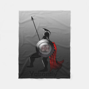 Ancient Spartan Warrior Fleece Blanket
