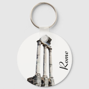 Ancient stone columns keychain