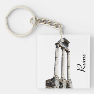 Ancient stone columns keychain