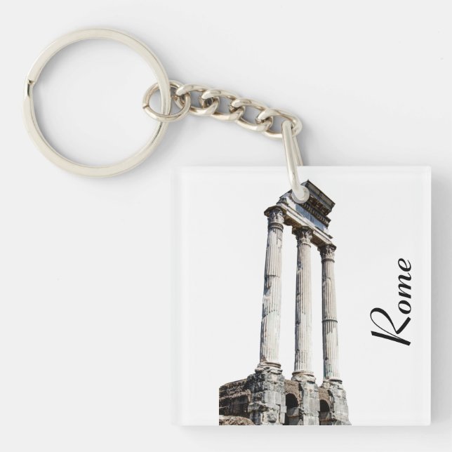 Ancient stone columns keychain (Front)