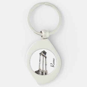 Ancient stone columns keychain