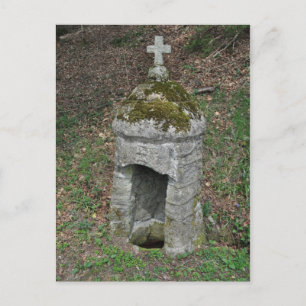 Ancient stone fontaine postcard