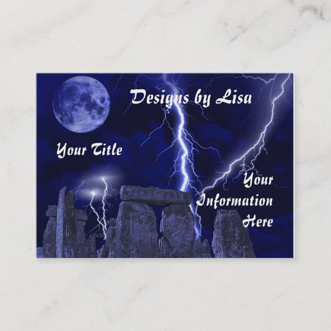 Ancient stone landscape profile/business card (Front)
