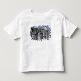 Ancient Stone pillars in Chichen Itza. Central Toddler T-shirt