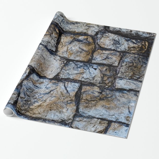Ancient Stone Wall Wrapping Paper (Unrolled)