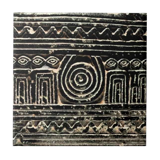 Ancient Sumerian Mesopotamian Pattern Tile (Front)