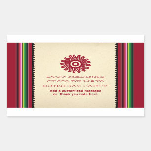 Ancient Sun Mexican Serape Sticker