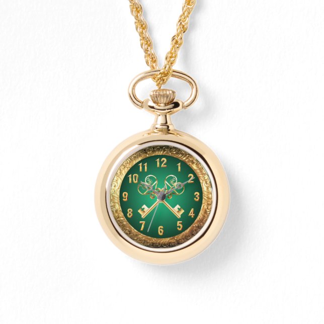 Ancient Symbol ~ Many Meanings ~ Crossed  Keys Watch (Front)