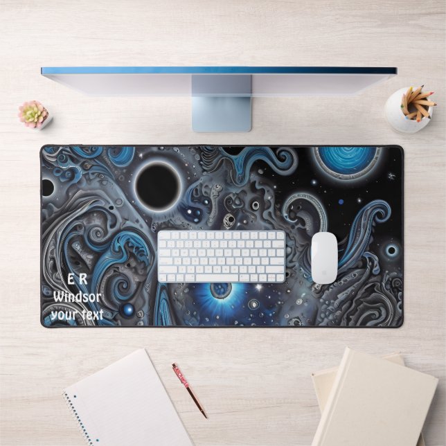 Ancient symbols in vibrant Abstract Design Desk Mat (Office 1)