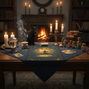 Ancient Symbols & Magical Sorceress Custom Name Kitchen Towel