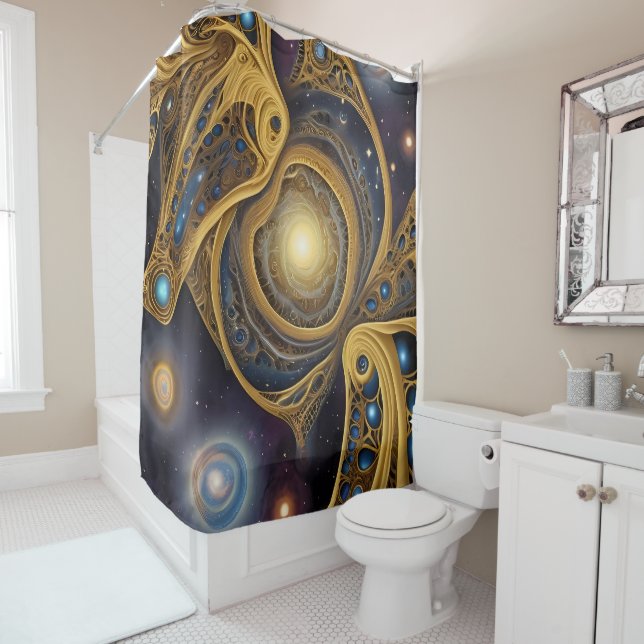 Ancient symbols pattern in vibrant Abstract Design (In Situ)