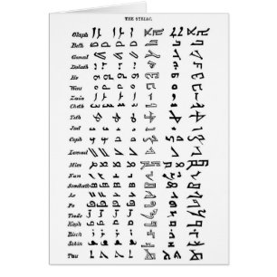 Ancient Syria Alphabet