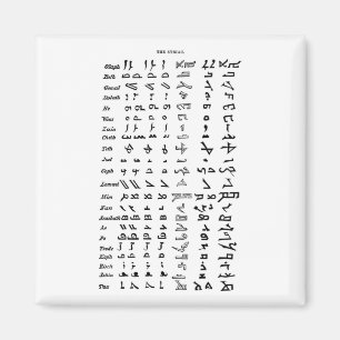 Ancient Syria Alphabet Magnet
