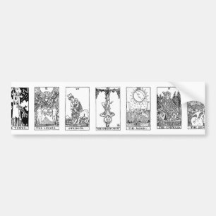ancient tarot bumper sticker