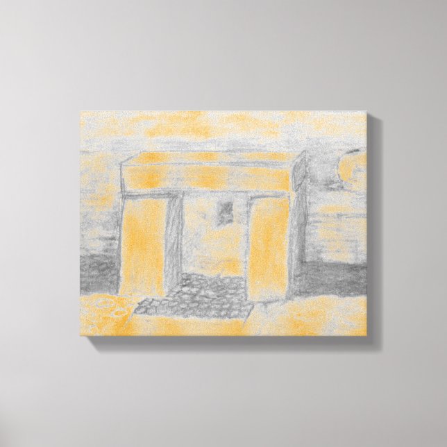 Ancient Temple Canvas Print (Front)