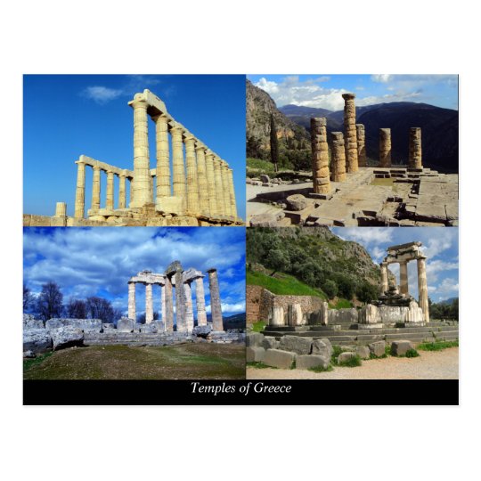 Ancient temples of Greece Postcard
