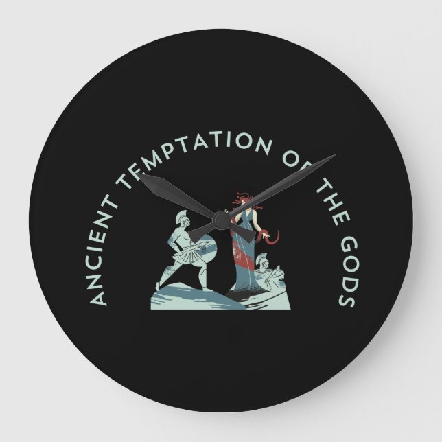 Ancient Temptation  Large Clock (Front)