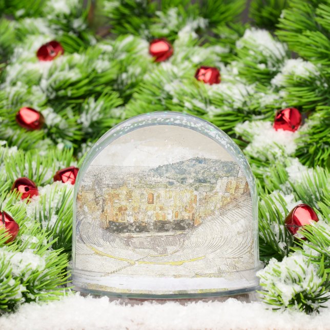 Ancient Theatre of Athens Binder – Greek History  Snowglobe (Christmas)