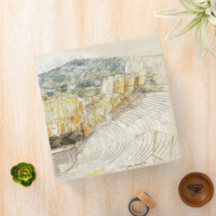 Ancient theatre of Athens, Greece Binder