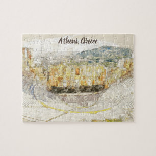 ancient theatre of Herodion, Athens, Greece Jigsaw Puzzle