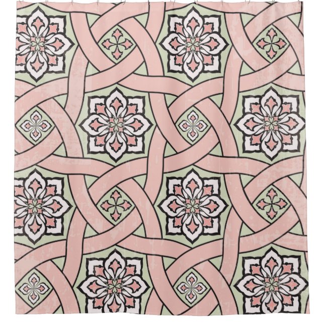 Ancient tile ornamental background,  seamless patt (Front)