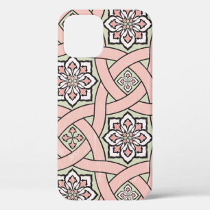 Ancient tile ornamental background,seamless patter iPhone 12 case