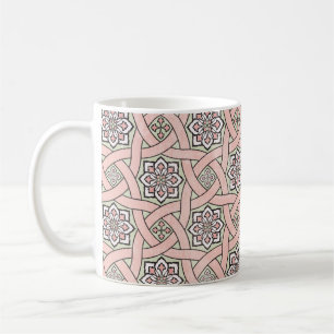 Ancient tile ornamental background,seamless patter coffee mug