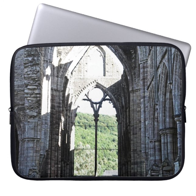 Ancient Tintern Abbey, Cistercian Monastery, Wales Laptop Sleeve (Front)