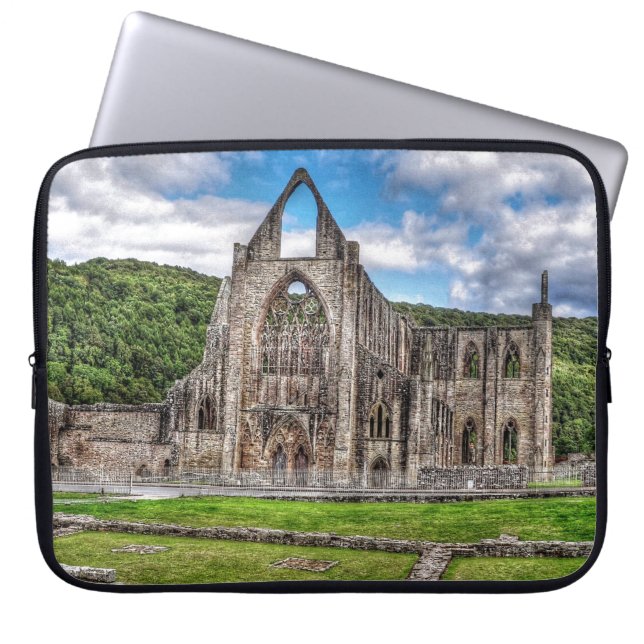 Ancient Tintern Abbey, Cistercian Monastery, Wales Laptop Sleeve (Front)