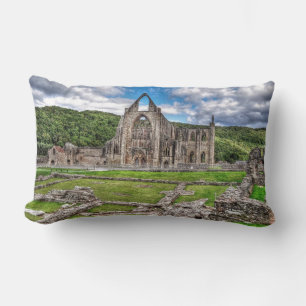 Ancient Tintern Abbey, Cistercian Monastery, Wales Lumbar Pillow