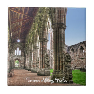 Ancient Tintern Abbey, Cistercian Monastery, Wales Tile