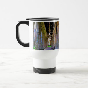 Ancient Tintern Abbey, Cistercian Monastery, Wales Travel Mug