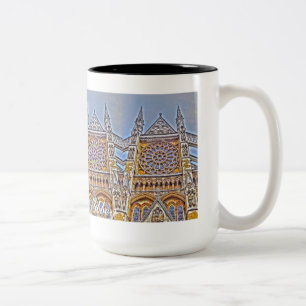 Ancient Tintern Abbey, Cistercian Monastery, Wales Two-Tone Coffee Mug
