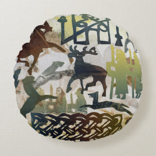 Ancient Travellers 1995 Round Pillow