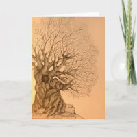 Ancient Tree Drawing