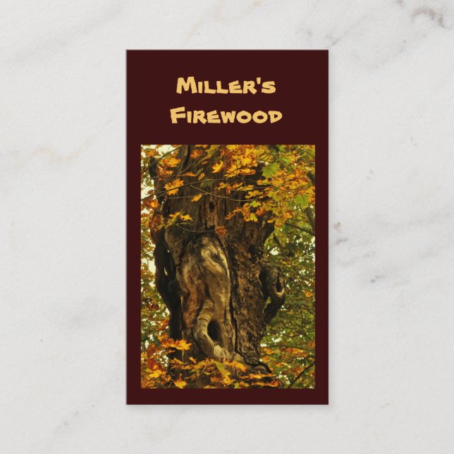 Ancient Tree Firewood Business Card (Front)